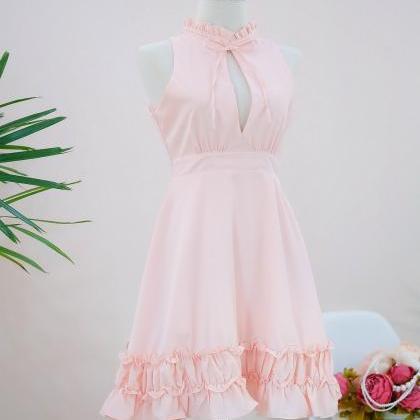 Handmade Dress Marry Sundress Pink Blush Dress..