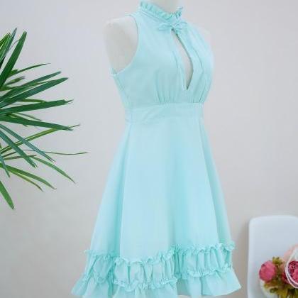 Handmade Dress Marry Sundress Mint Green Dress..