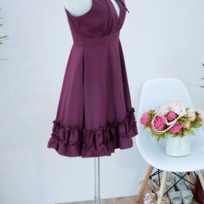 Handmade Dress Marry Sundress Pink Dress Ruffle..