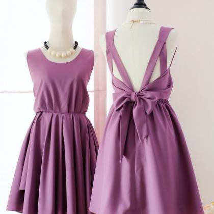 Handmade Dress Dark Lilac Dress Dark Lilac Party..