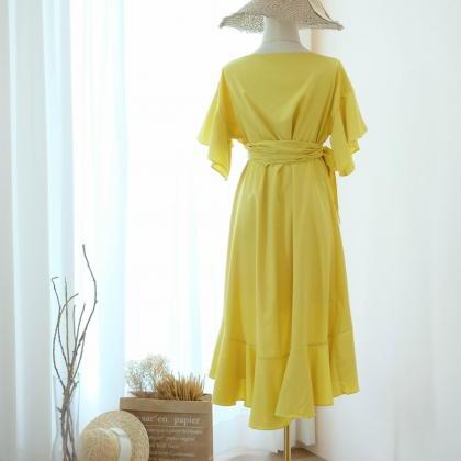 Rose I Pineapple Yellow Bridesmaid Dresses Party..