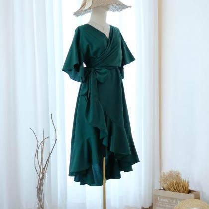 Rose I Forest Green Bridesmaid Dresses Party Wrap..