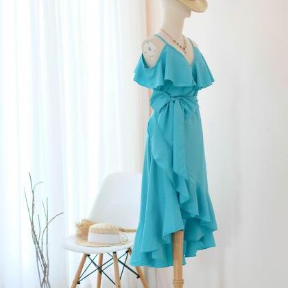 Rose Ii Turquois Blue Bridesmaid Dresses Party..