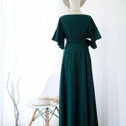 Rose Iii Forest Green Bridesmaid Dress Wrap Party..
