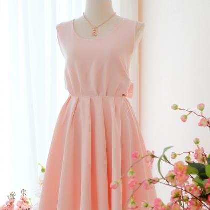 Kate Backless Bridesmaid Dress Pink Blush Dress