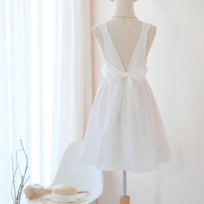 Kate Backless Bridesmaid Dress Off White Dress