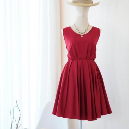 Kate Backless Bridesmaid Dress Earthy Blood Red..