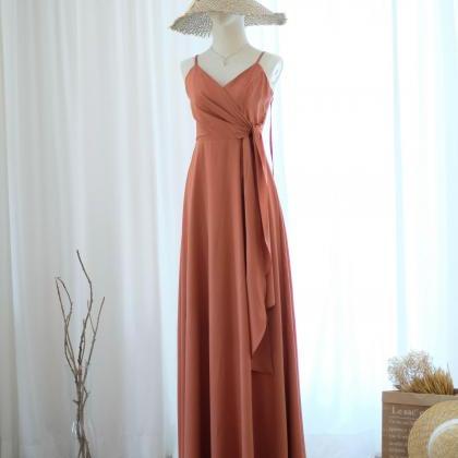 Linh Rustic Copper Bridesmaid Dress Bridal Dress..