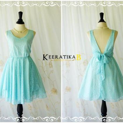 A Party V Charming Dress Bright Blue Lace Party..