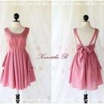 A Party V Shape - Pink Nude Color Wedding Prom..