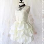 Prom Queen Ii - Bubble Balloon Dress Ivory Color..