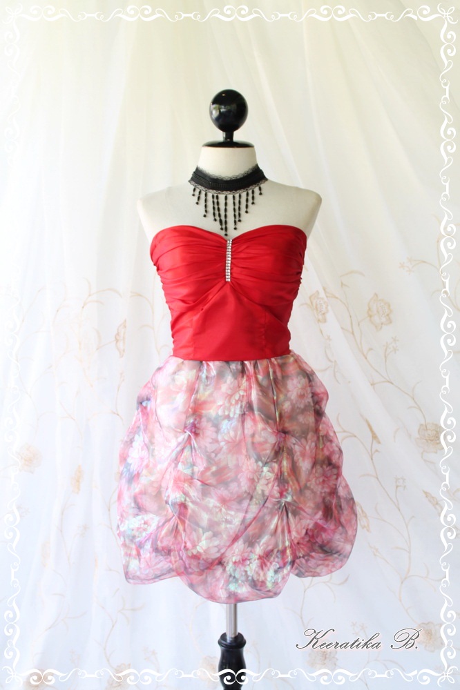 Prom Queen - Bubble Balloon Dress Glamorous Burgundy Tafeta With Organza Fabric Puffed Skirt