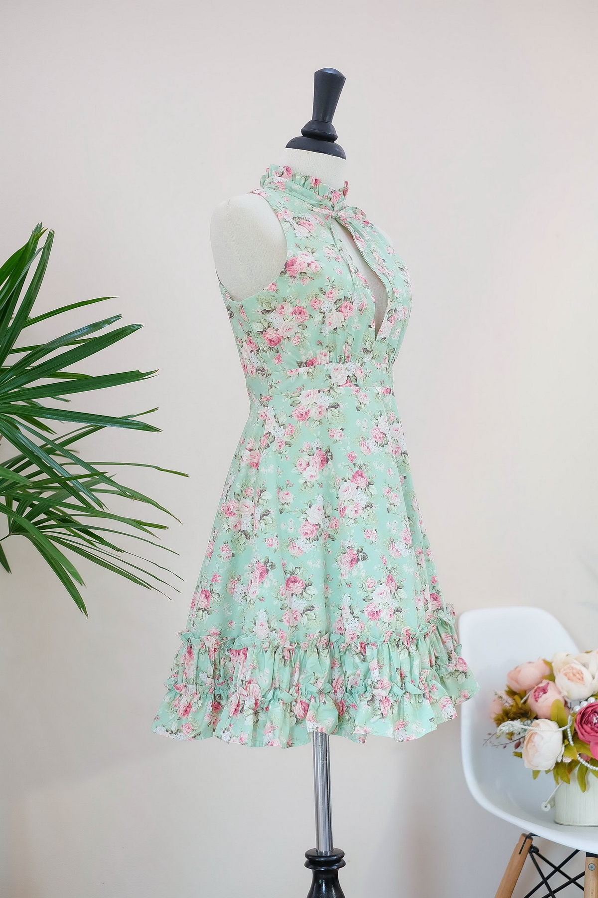 Handmade Dress Marry Floral Dress Vintage Dress Spring Summer Sundress